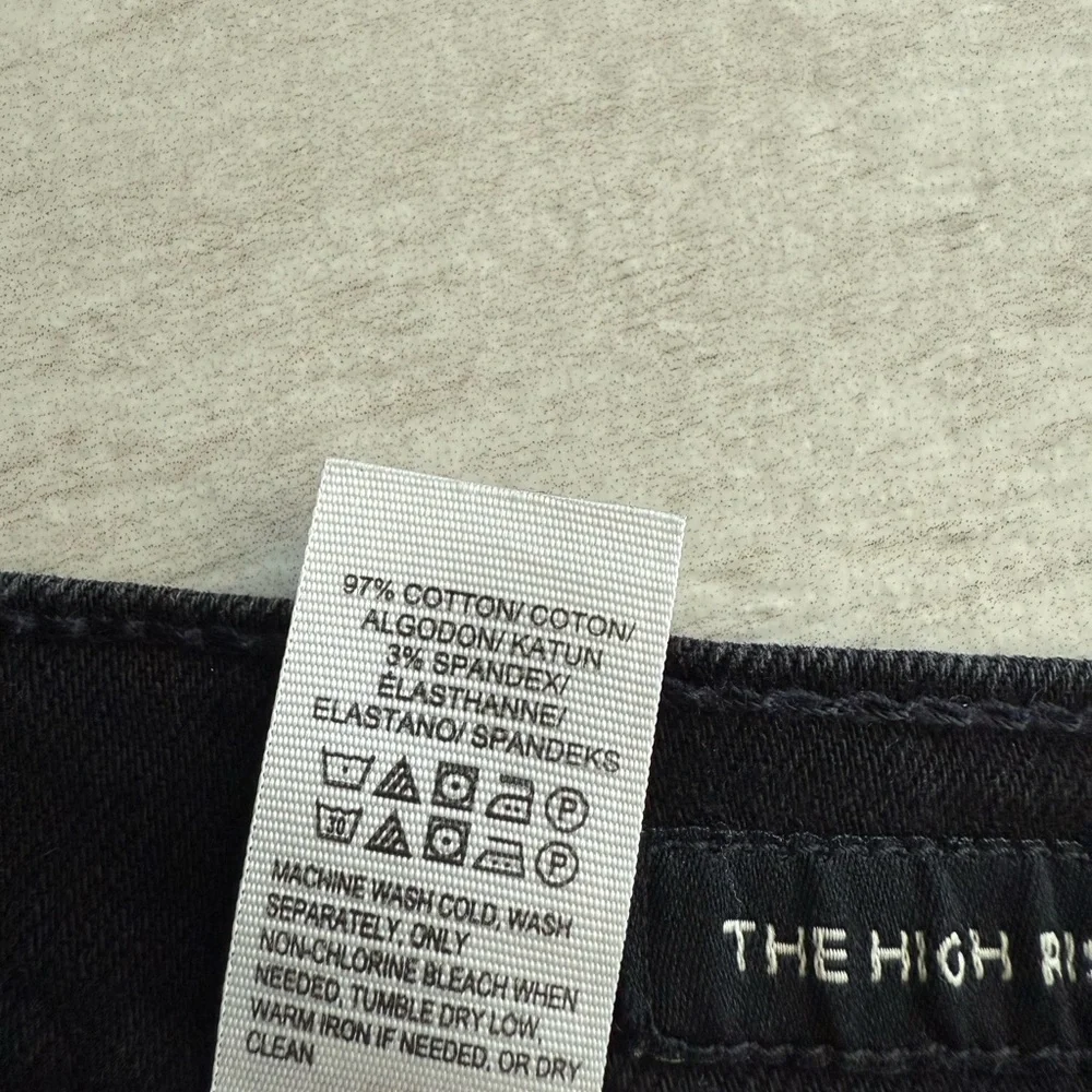 Lucky Brand Women's Distressed Black Jean Shorts - Picture 6 of 7